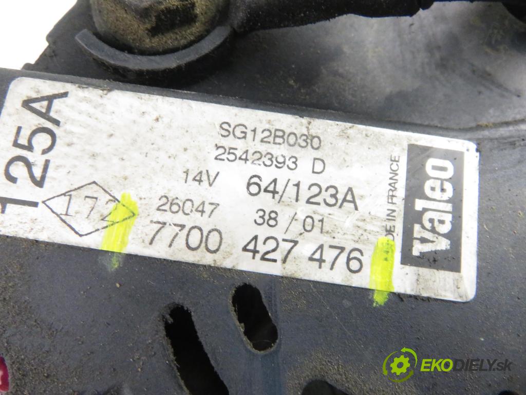 RENAULT ESPACE III (JE0_) MINIVAN 2001 0,00 2.2 dCi (JE0K) - G9T 710 2188,00 Alternátor 7700427476 (Alternátory)