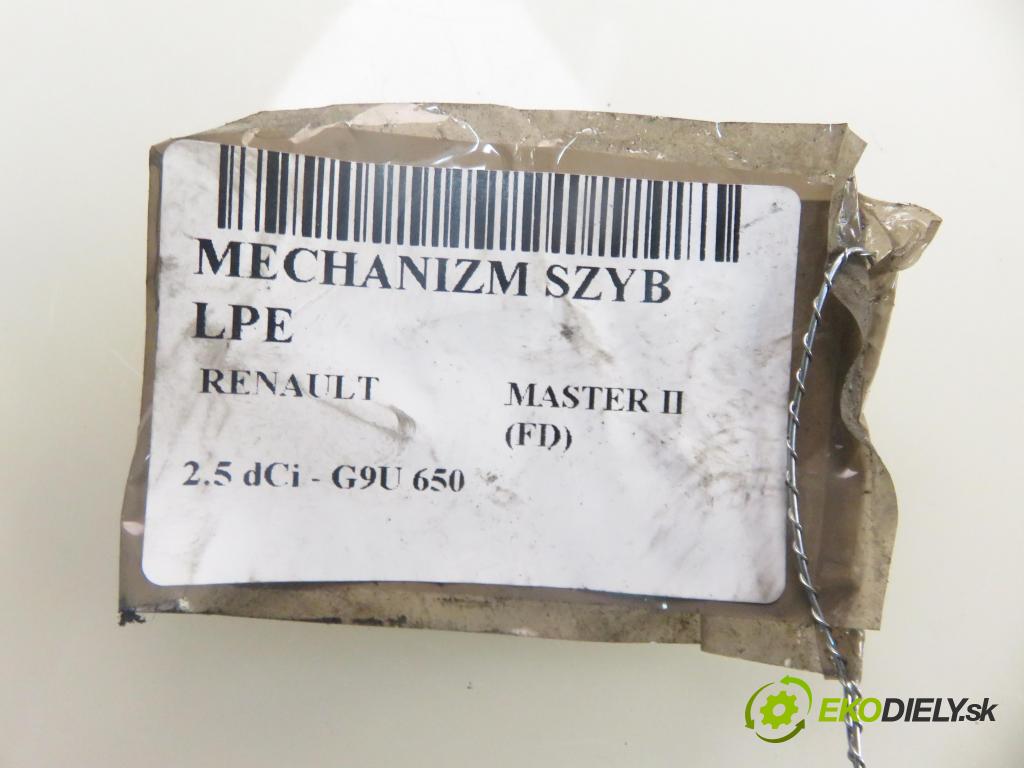 RENAULT MASTER II Skrzynia (FD) FURGON 2008 88,00 2.5 dCi 120 - G9U 650 2464,00 mechanismus oken 8200467971 ; 400739