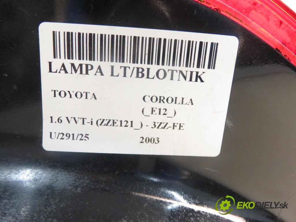 TOYOTA COROLLA (_E12_) HB 2003 81,00 1.6 VVT-i (ZZE121_) - 3ZZ-FE 1598,00 Svetlo ľavé zadné