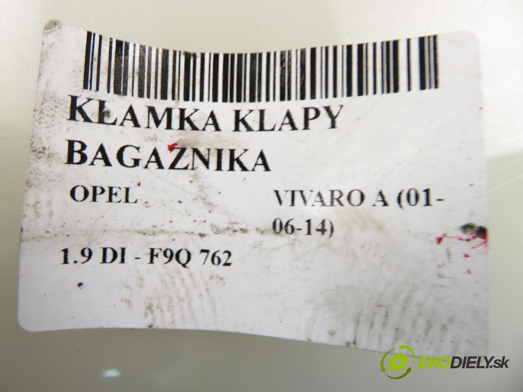 OPEL VIVARO A Autobus (X83) BUS 2003 60,00 1.9 DCI 80 - F9Q 762 1870,00 klika dveří kufr