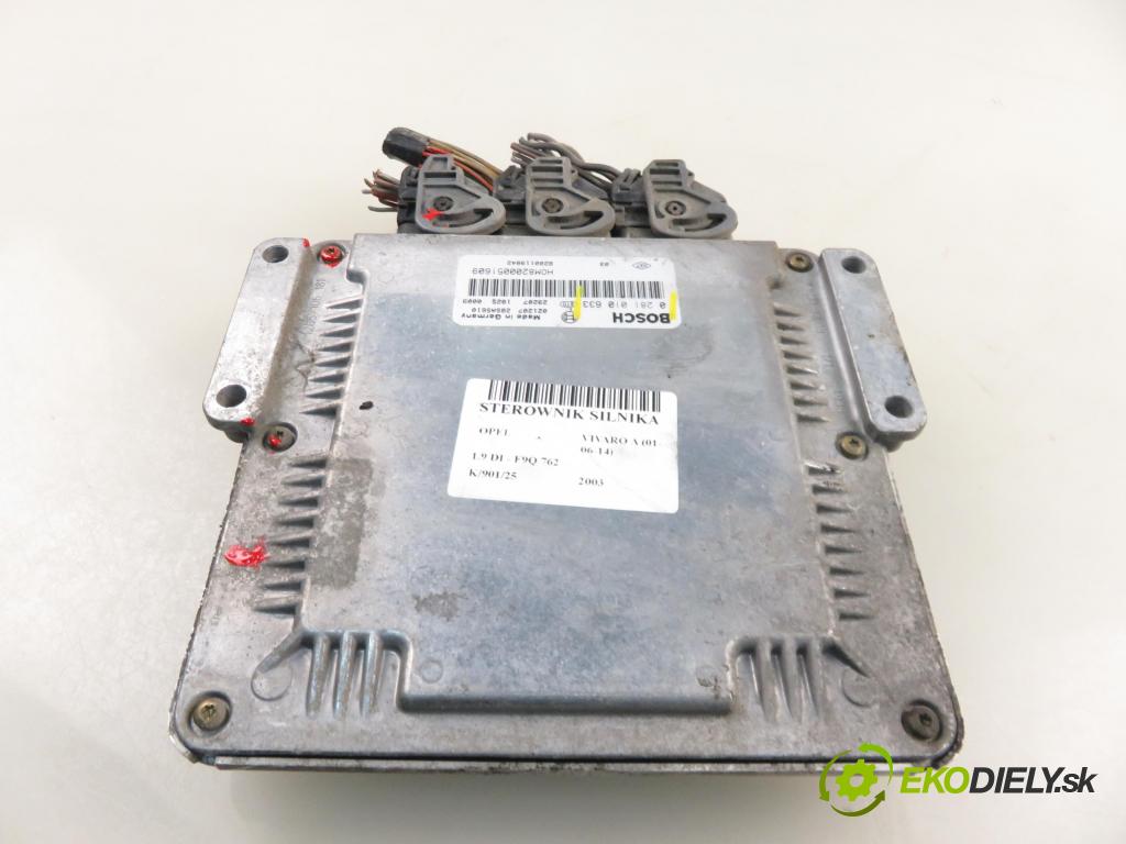 OPEL VIVARO A Autobus (X83) BUS 2003 60,00 1.9 DCI 80 - F9Q 762 1870,00 Riadiaca jednotka Motor 0281010633
