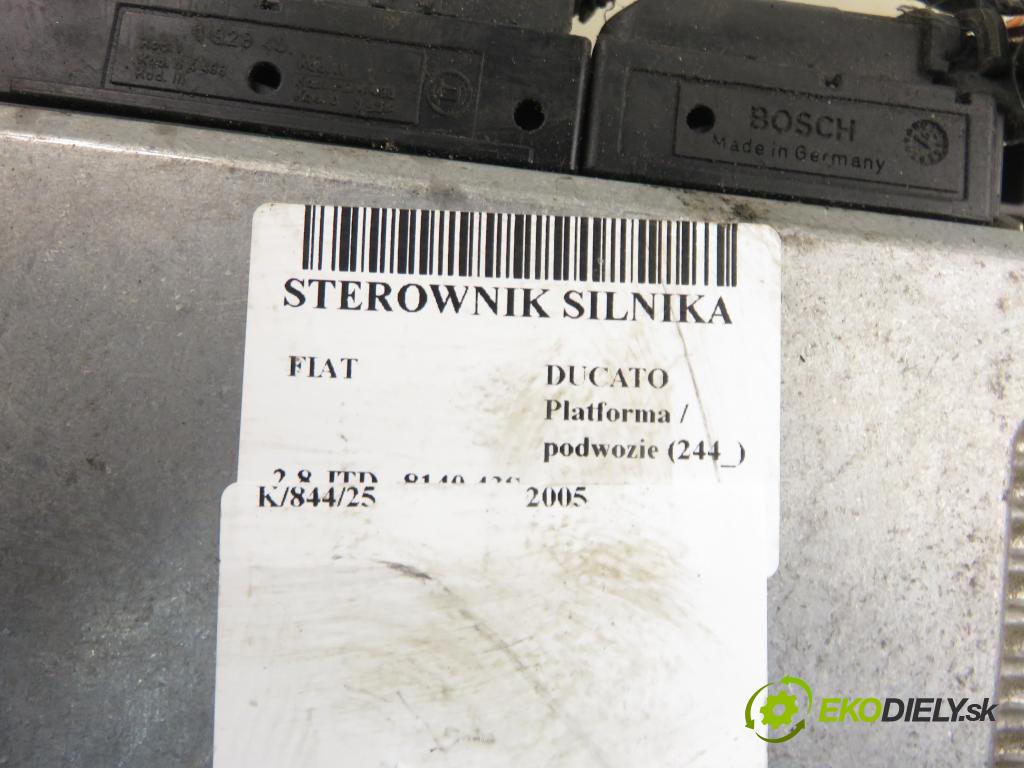FIAT DUCATO Platforma / podwozie (244_) KABINA/PLATFORMA 2005 94,00 2.8 JTD 2798,00 Riadiaca jednotka Motor 0281010931
