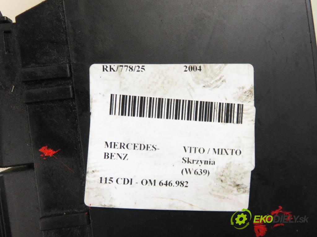 MERCEDES-BENZ VITO / MIXTO Skrzynia (W639) FURGON 2004 110,00 115 CDI 150 - OM 646.982 2148,00 Riadiaca jednotka prevodovky A0325453832