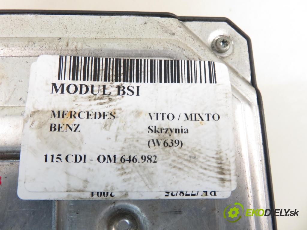 MERCEDES-BENZ VITO / MIXTO Skrzynia (W639) FURGON 2004 110,00 115 CDI 150 - OM 646.982 2148,00 MODUL BSI 6395450201 ; A6395450401