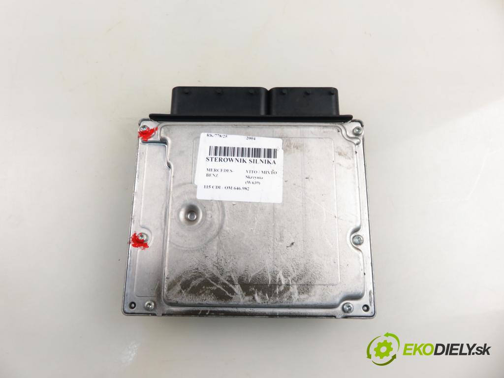 MERCEDES-BENZ VITO / MIXTO Skrzynia (W639) FURGON 2004 110,00 115 CDI 150 - OM 646.982 2148,00 Riadiaca jednotka Motor A6461532491 ; 0281012105