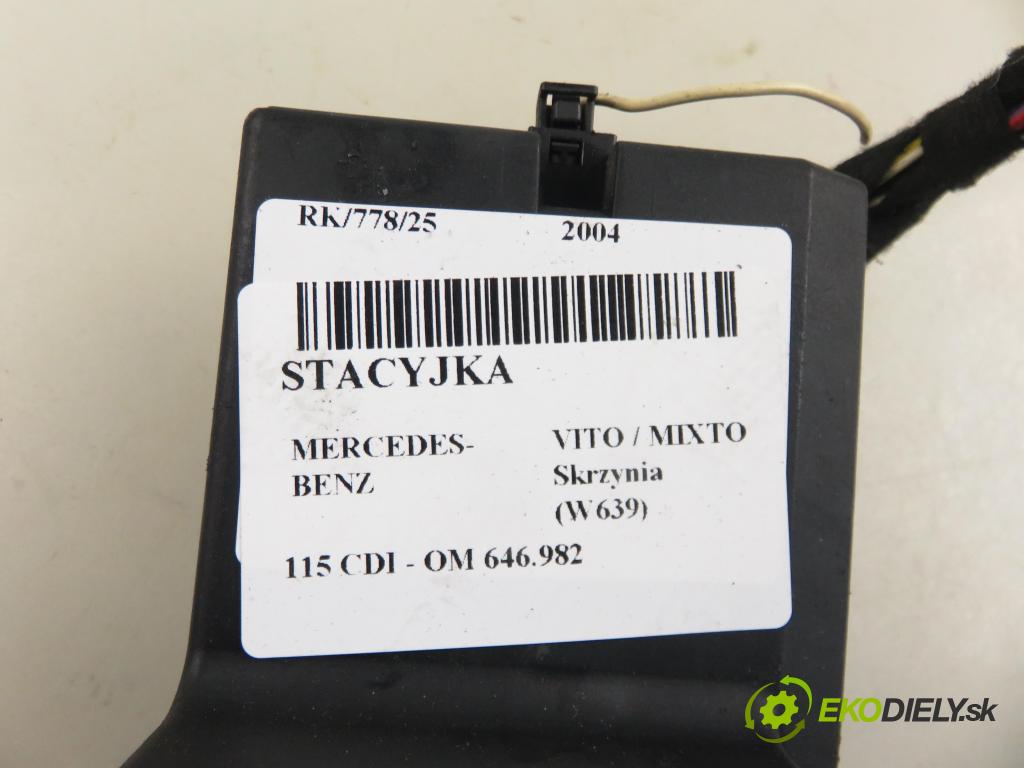 MERCEDES-BENZ VITO / MIXTO Skrzynia (W639) FURGON 2004 110,00 115 CDI 150 - OM 646.982 2148,00 spínačka 6395450108 (Spínací skříňky a klíče)