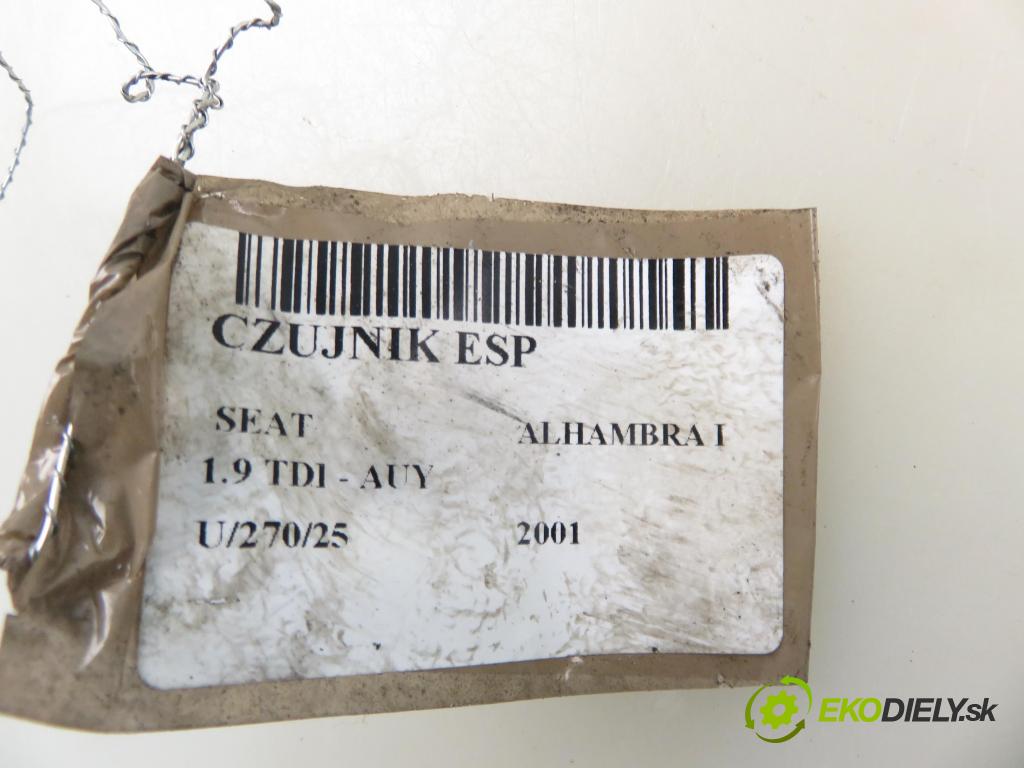 SEAT ALHAMBRA (7V8, 7V9) MINIVAN 2001 85,00 1.9 TDI PD 115 - AUY 1896,00 snímač ESP 7M3907637