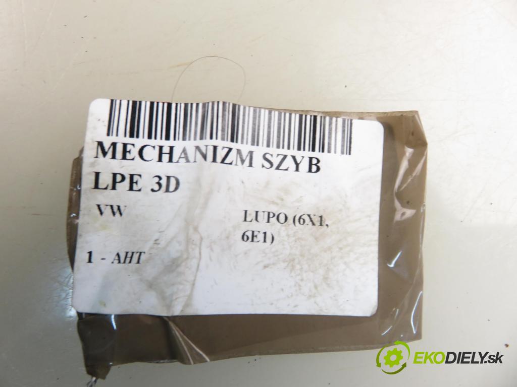 VW LUPO (6X1, 6E1) HB 2001 37,00 1.0 50 - AHT (Skoda) 997,00 mechanismus oken 3D 6X0837401A