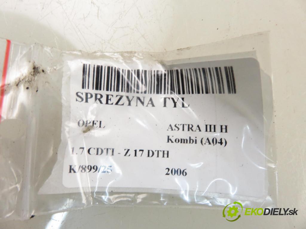 OPEL ASTRA H Kombi (A04) KOMBI 2006 74,00 1.7 CDTI - Z 17 DTH 1686,00 Pružina zadné