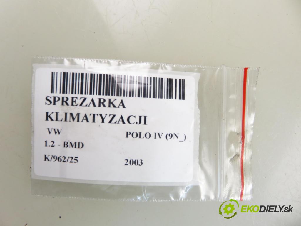 VW POLO (9N_) HB 2003 40,00 1.2 - BMD 1198,00 KOMPRESOR: klimatizace 6N0820803B (Kompresory)