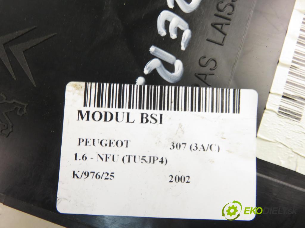 PEUGEOT 307 (3A/C) HB 2002 81,00 1.6 - NFU (TU5JP4) 1587,00 MODUL BSI 9636760580F ; 9644098380