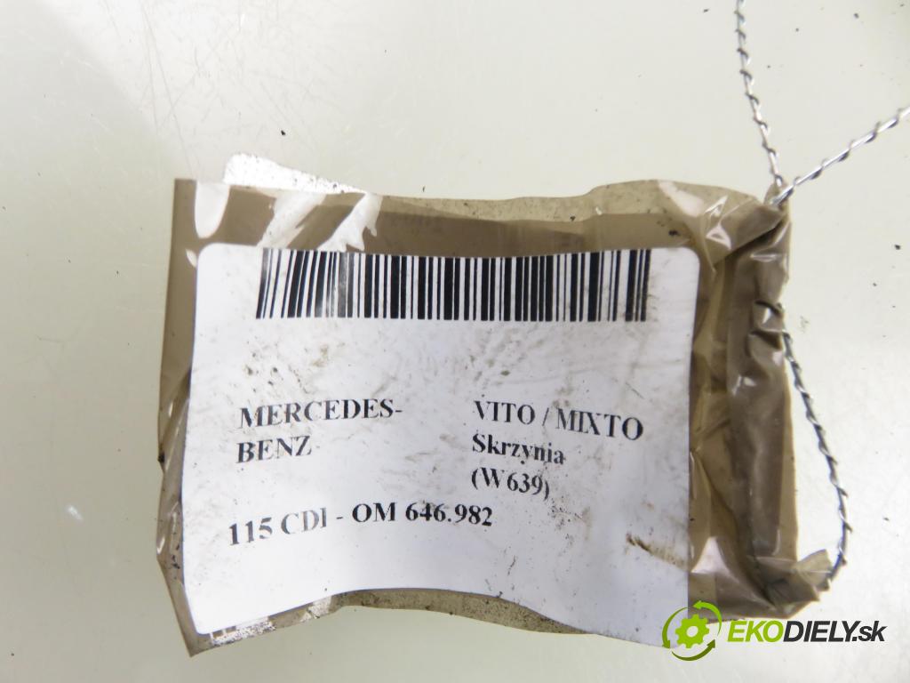 MERCEDES-BENZ VITO / MIXTO Skrzynia (W639) FURGON 2004 110,00 115 CDI 150 - OM 646.982 2148,00 pumpa vody elektrická 0392020044