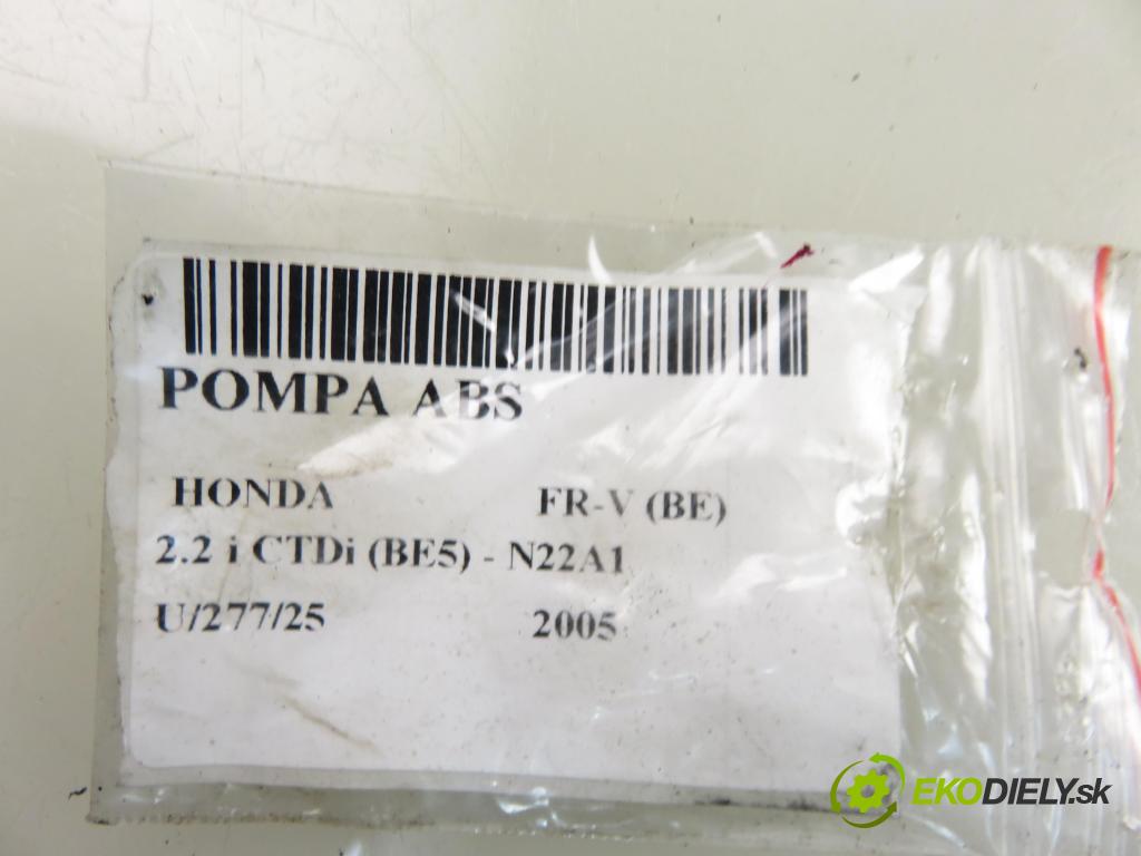 HONDA FR-V (BE) MINIVAN 2005 103,00 2.2 i CTDi 140 - N22A1 2204,00 Pumpa ABS 0265950432 ; 0265234268 (Pumpa ABS)
