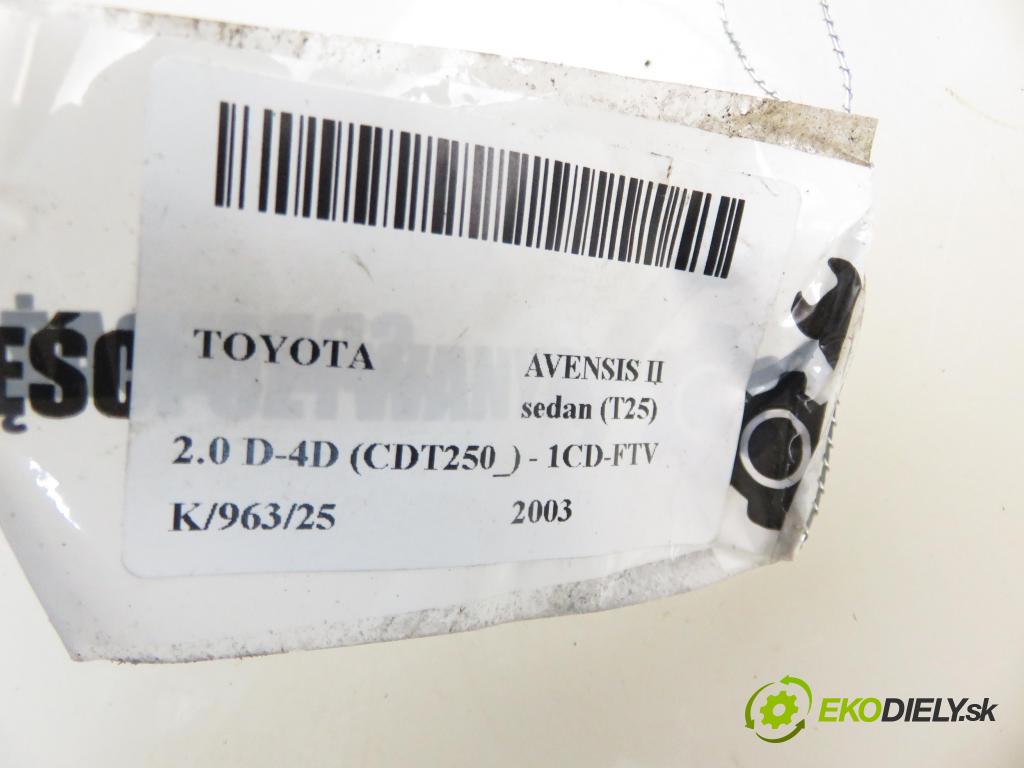 TOYOTA AVENSIS sedan (_T25_) SEDAN 2003 85,00 2.0 D-CAT 116- 1CD-FTV 1995,00 mří topení CENTRUM: 5311205050