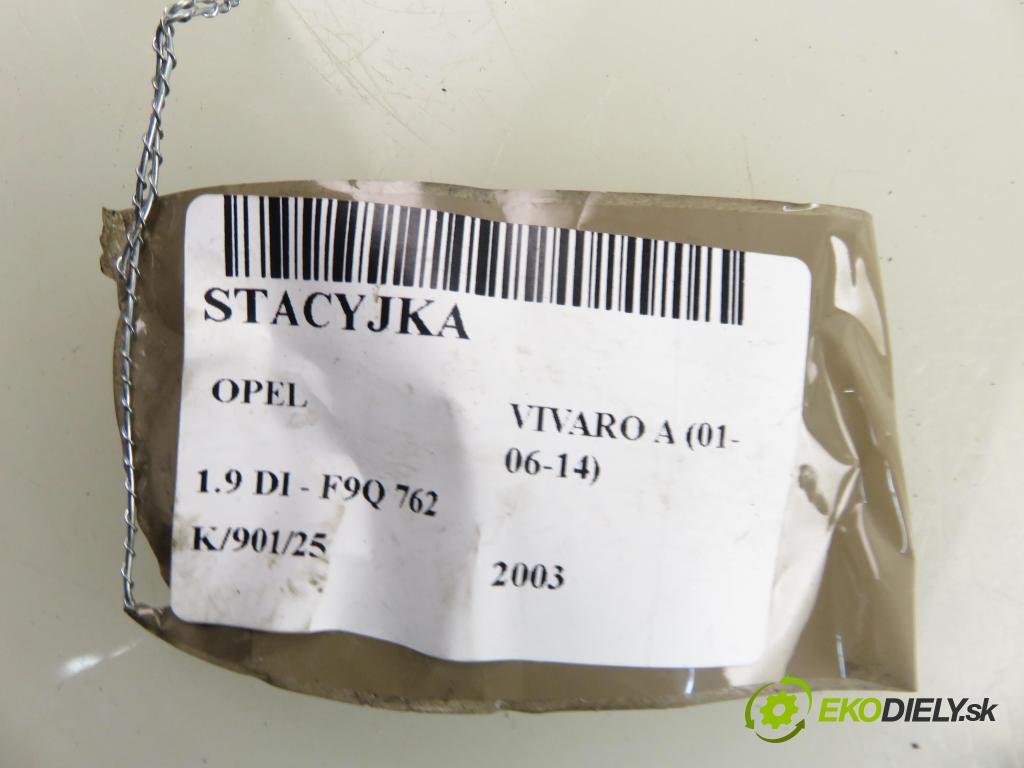 OPEL VIVARO A Autobus (X83) BUS 2003 60,00 1.9 DCI 80 - F9Q 762 1870,00 spinačka  (Spínacia skrinka)