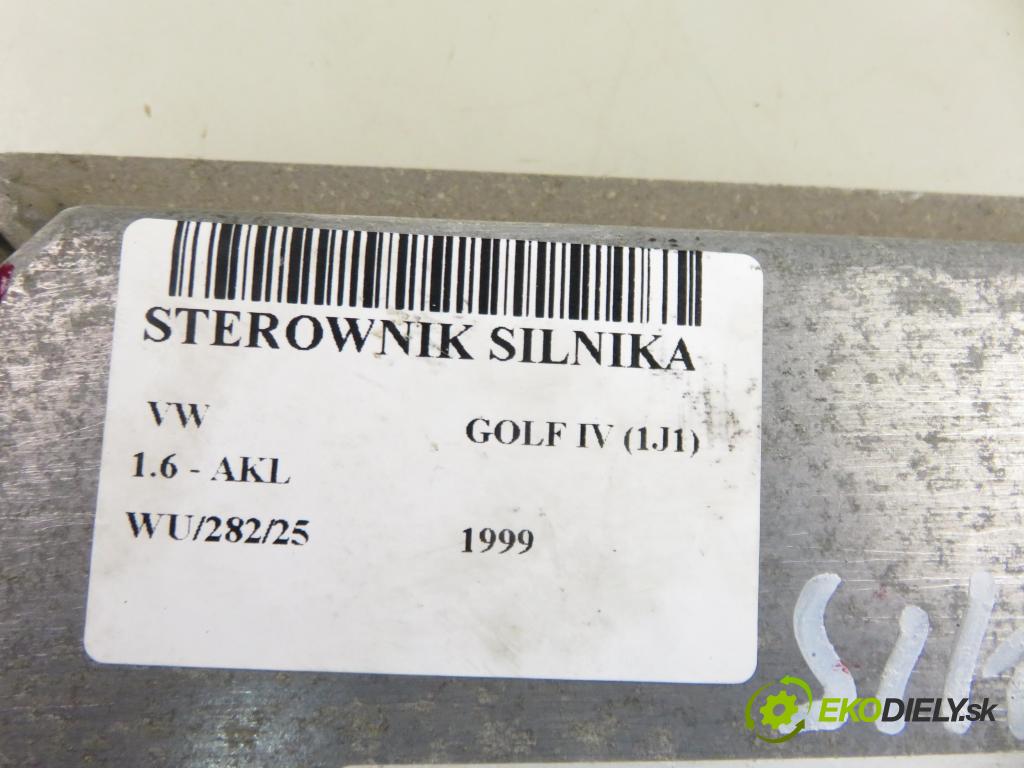 VW GOLF IV (1J1) HB 1999 74,00 1.6 - AKL 1595,00 řídící jednotka motora 06A906019BQ ; 5WP4441 ; 5WP444102