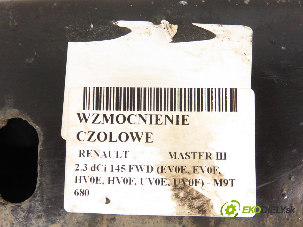 RENAULT MASTER III Platforma / podwozie (EV, HV, UV) KABINA/PLATFORMA 2012 107,00 2.3 dCi 145 FWD (EV0E, EV0F, HV0E, HV0F, UV0E, UV0 2298,00 Výstuha čelné