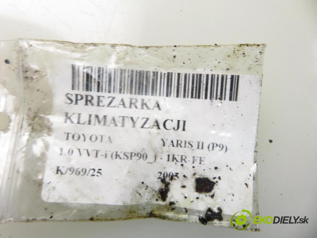 TOYOTA YARIS (_P9_) HB 2005 51,00 1.0 VVT-i (KSP90_) - 1KR-FE 998,00 KOMPRESOR: klimatizace 4472209738 (Kompresory)