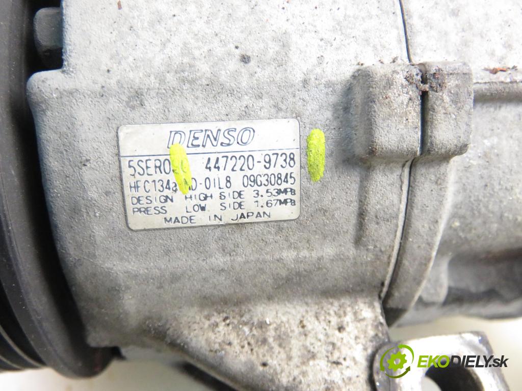 TOYOTA YARIS (_P9_) HB 2005 51,00 1.0 VVT-i (KSP90_) - 1KR-FE 998,00 KOMPRESOR: klimatizace 4472209738 (Kompresory)