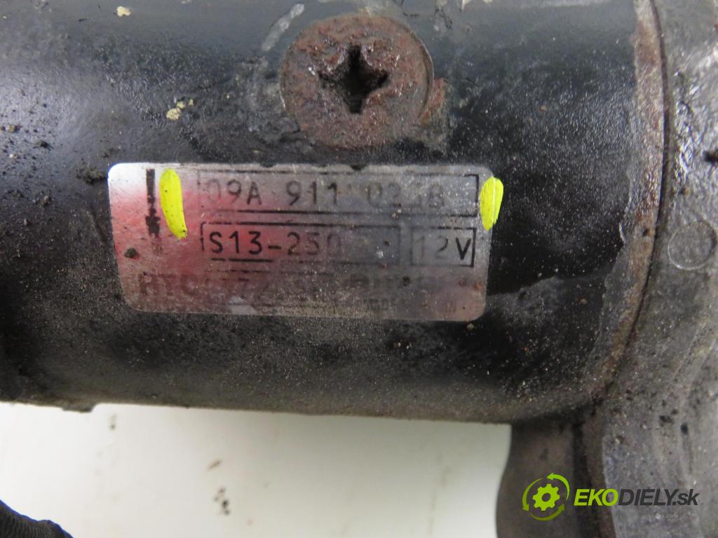 VW SHARAN (7M8, 7M9, 7M6) MINIVAN 2002 85,00 1.9 TDI PD 115 - AUY 1896,00 Štartér 09A911023B (Štartér)