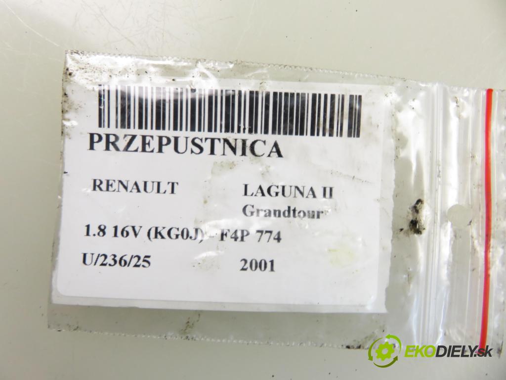 RENAULT LAGUNA II Grandtour (KG0/1_) KOMBI 2001 0,00 1.8 16V (KG0J) - F4P 774 1783,00 Škrtiaca klapka 8200063652 ; 8200123061 ; 408239822001 (Škrtiaca klapka)