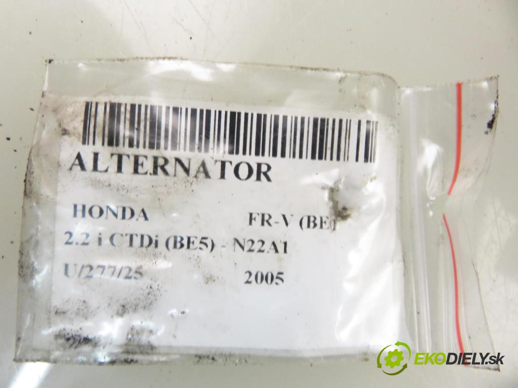 HONDA FR-V (BE) MINIVAN 2005 103,00 2.2 i CTDi 140 - N22A1 2204,00 Alternátor J5114048 (Alternátory)