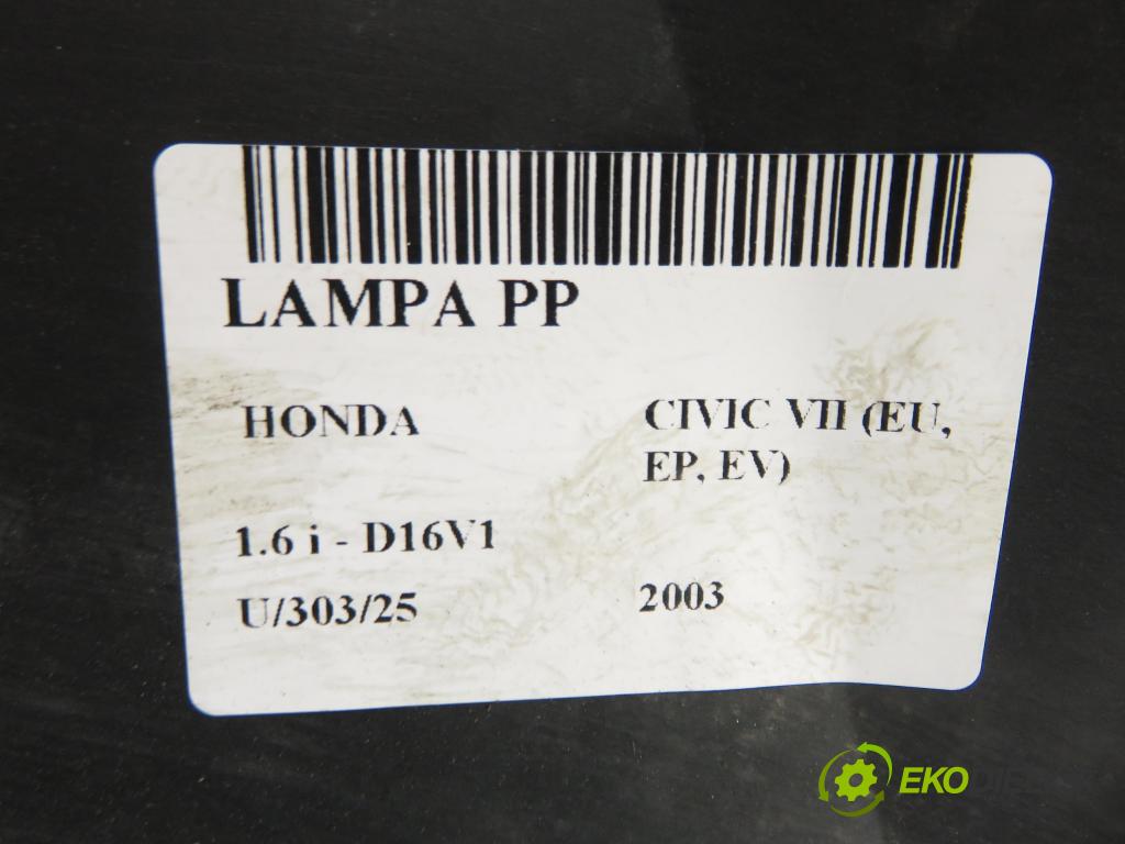 HONDA CIVIC VII Hatchback (EU, EP, EV) HB 2003 81,00 1.6 i - D16V1 1590,00 Svetlo PP 33100S6AG020M2