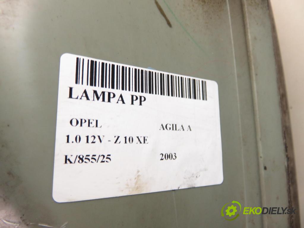 OPEL AGILA (A) (H00) HB 2003 43,00 1.0 12V - Z 10 XE 973,00 Svetlo PP