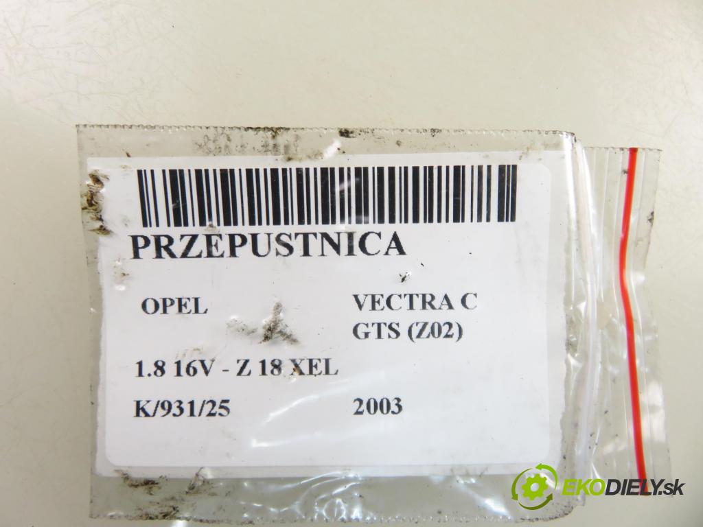 OPEL VECTRA C GTS (Z02) LIFTBACK 2003 0,00 1.8 16V - Z 18 XEL 1796,00 Škrtiaca klapka 09128518 ; 5WS91703 (Škrtiaca klapka)