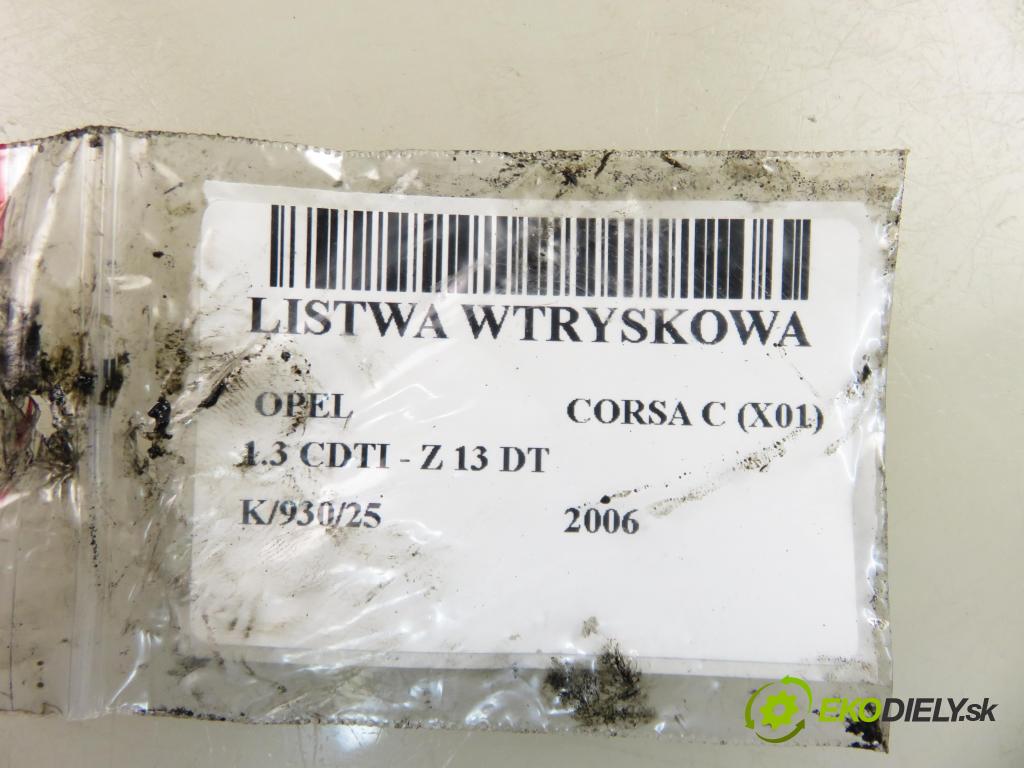 OPEL CORSA C (X01) HB 2006 51,00 1.3 CDTI - Z 13 DT 1248,00 Lišta vstrekovacia 0281002584 ; 46817523 ; 0445214044 (Vstrekovacia lišta)