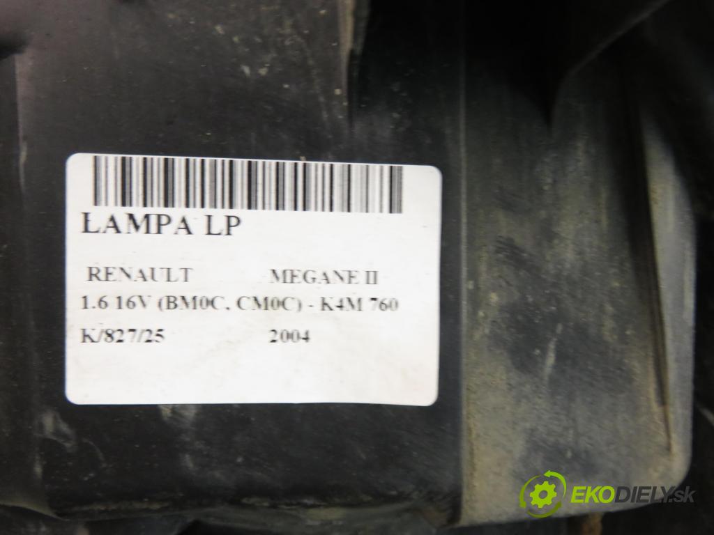 RENAULT MEGANE II (BM0/1_, CM0/1_) HB 2004 83,00 1.6 16V 113 - K4M 760 1598,00 Svetlo LP 8200073220J