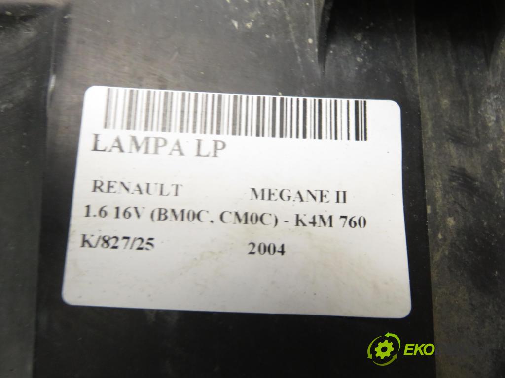 RENAULT MEGANE II (BM0/1_, CM0/1_) HB 2004 83,00 1.6 16V 113 - K4M 760 1598,00 Svetlo LP 8200073220J