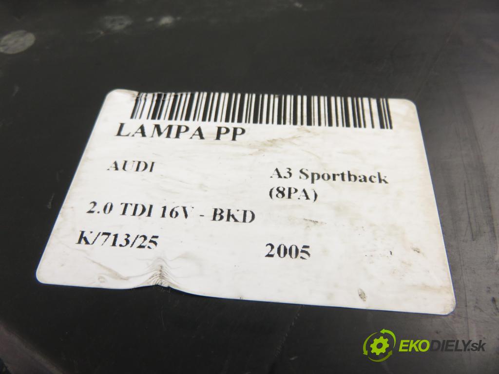 AUDI A3 Sportback (8PA) HB 2005 103,00 2.0 TDI 16V - BKD 1968,00 Svetlo PP
