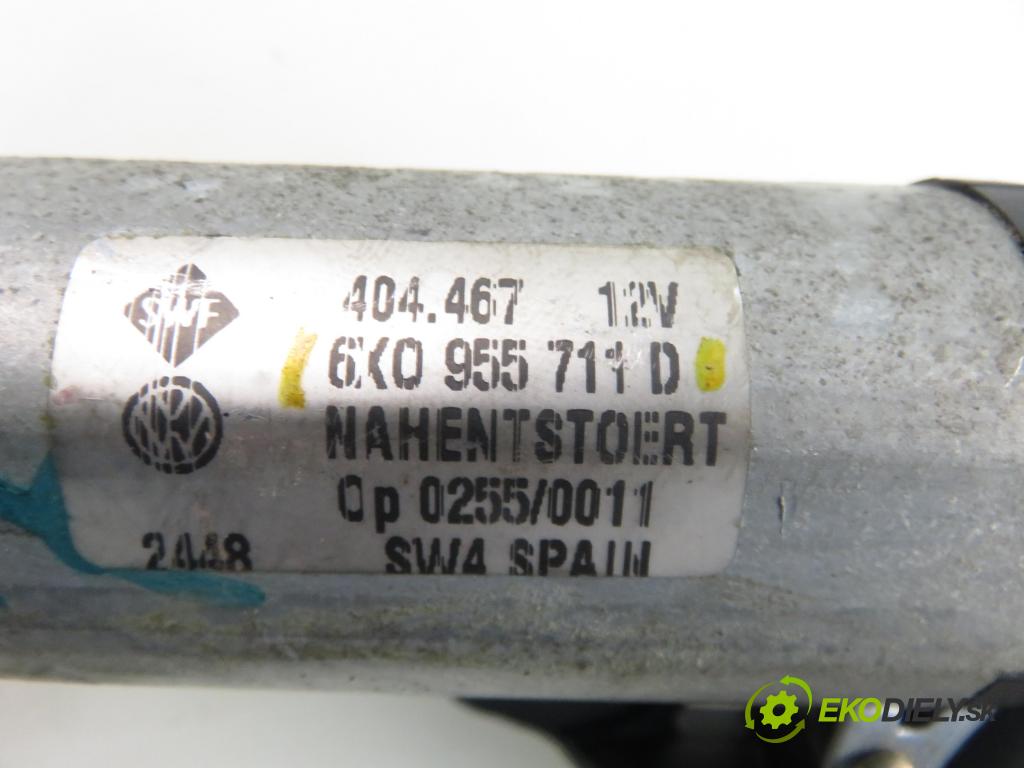 VW LUPO (6X1, 6E1) HB 2001 37,00 1.0 50 - AHT (Skoda) 997,00 motorek stěrače ZADNÍ: 6X0955711D