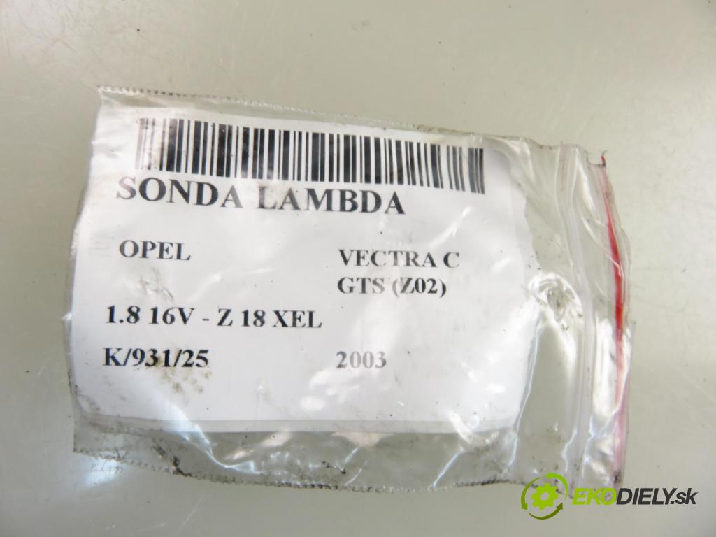 OPEL VECTRA C GTS (Z02) LIFTBACK 2003 0,00 1.8 16V - Z 18 XEL 1796,00 sonda lambda 5WK91701 ; 09202575 (Lambda sonda)