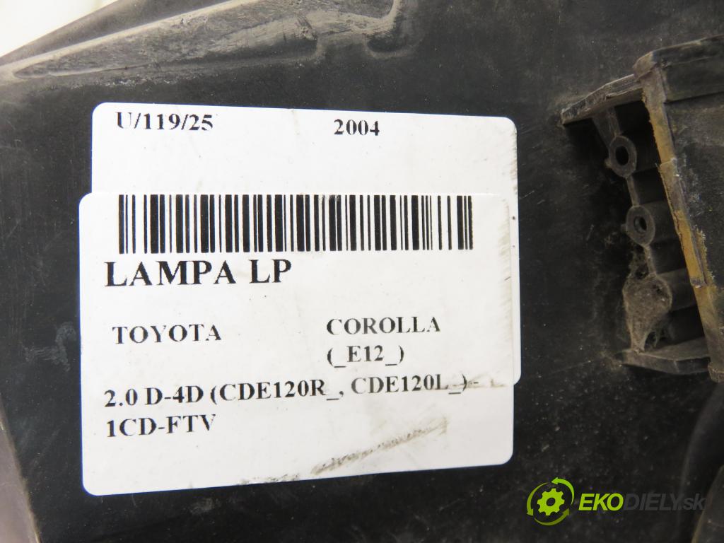TOYOTA COROLLA (_E12_) HB 2004 66,00 2.0 D-4D 1995,00 Svetlo LP