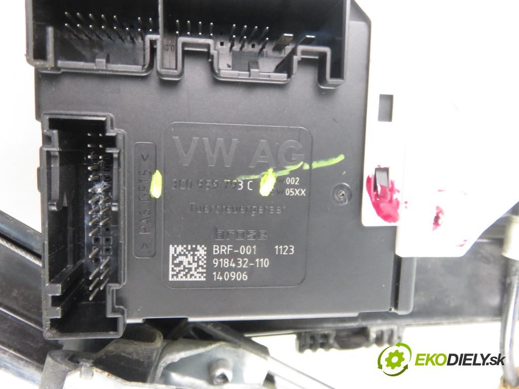 VW JETTA IV (162, 163, AV3, AV2) SEDAN 2014 81,00 2.0 TDI CR 110 - CUUA 1968,00 mechanismus oken 5C6837461K ; 3C0959793C ; 561959701A