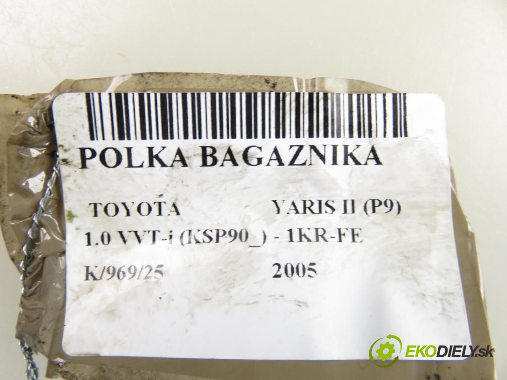 TOYOTA YARIS (_P9_) HB 2005 51,00 1.0 VVT-i (KSP90_) - 1KR-FE 998,00 POLKA: kufr 