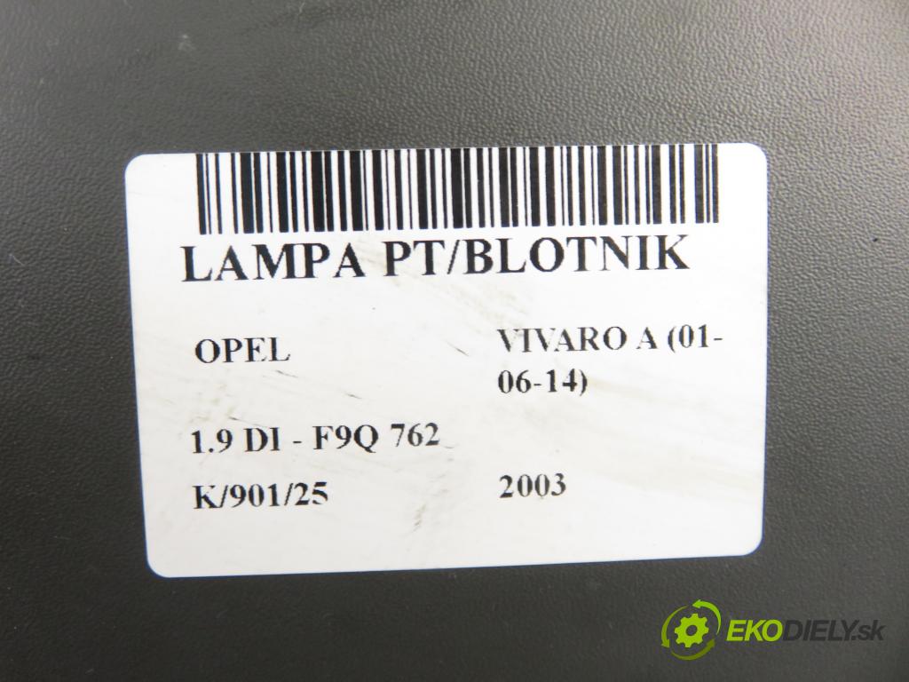 OPEL VIVARO A Autobus (X83) BUS 2003 60,00 1.9 DCI 80 - F9Q 762 1870,00 světlo pravé zadní