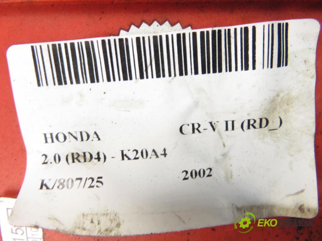 HONDA CR-V II (RD_) SUV 2002 110,00 2.0 (RD4) - K20A4 1998,00 INSTALACE: LPG komplentní 67R016205 ; 67R010256 ; 67R014066