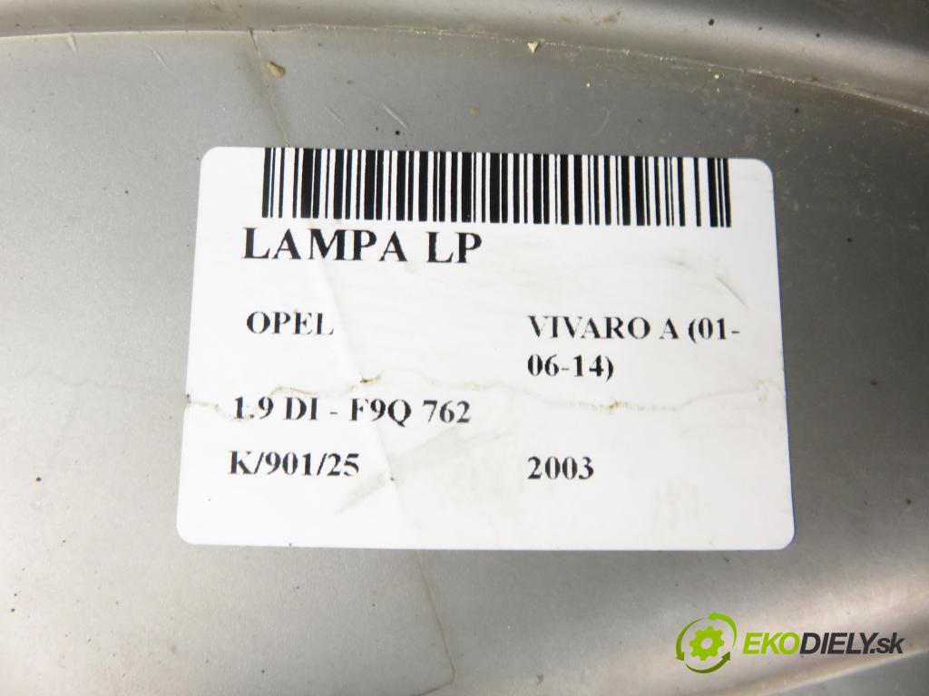 OPEL VIVARO A Autobus (X83) BUS 2003 60,00 1.9 DCI 80 - F9Q 762 1870,00 Svetlo LP 91165719 ; 7700311371