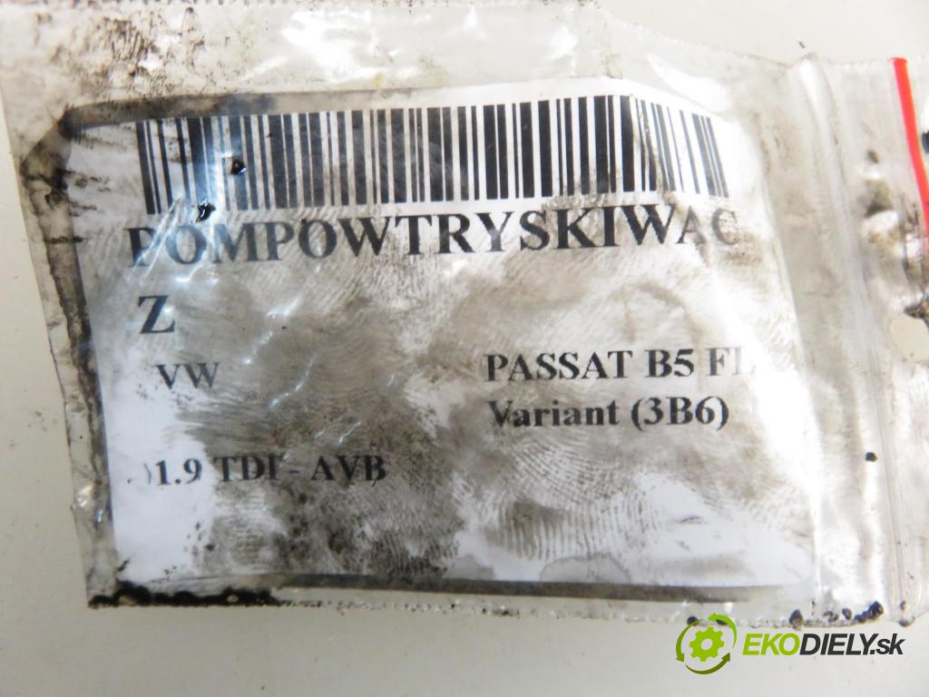 VW PASSAT B5.5 Variant (3B6) KOMBI 2003 74,00 1.9 TDI PD 101 - AVB 1896,00 Vstrekovač 038130073AJ ; 0414720037 (Vstrekovač paliva)