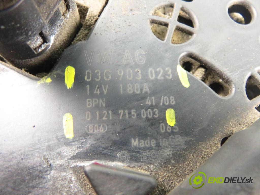 VW PASSAT B6 Variant (3C5) KOMBI 2008 77,00 1.9 TDI - BLS 1896,00 Alternátor 03G903023 ; 0121715003 (Alternátor)