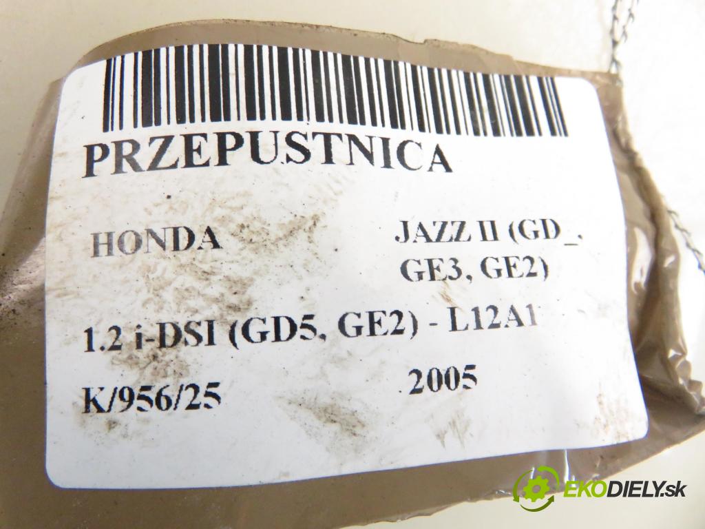 HONDA JAZZ II (GD_, GE3, GE2) HB 2005 57,00 1.2 i-DSI (GD5, GE2) - L12A1 1243,00 Škrtiaca klapka 0280750141 (Škrtiaca klapka)