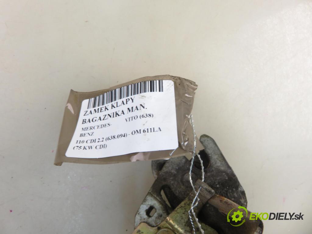 MERCEDES-BENZ VITO Skrzynia (638) FURGON 2002 90,00 112 CDI 2.2 (638.094) - OM 611.980 2151,00 zámok dverí kufor