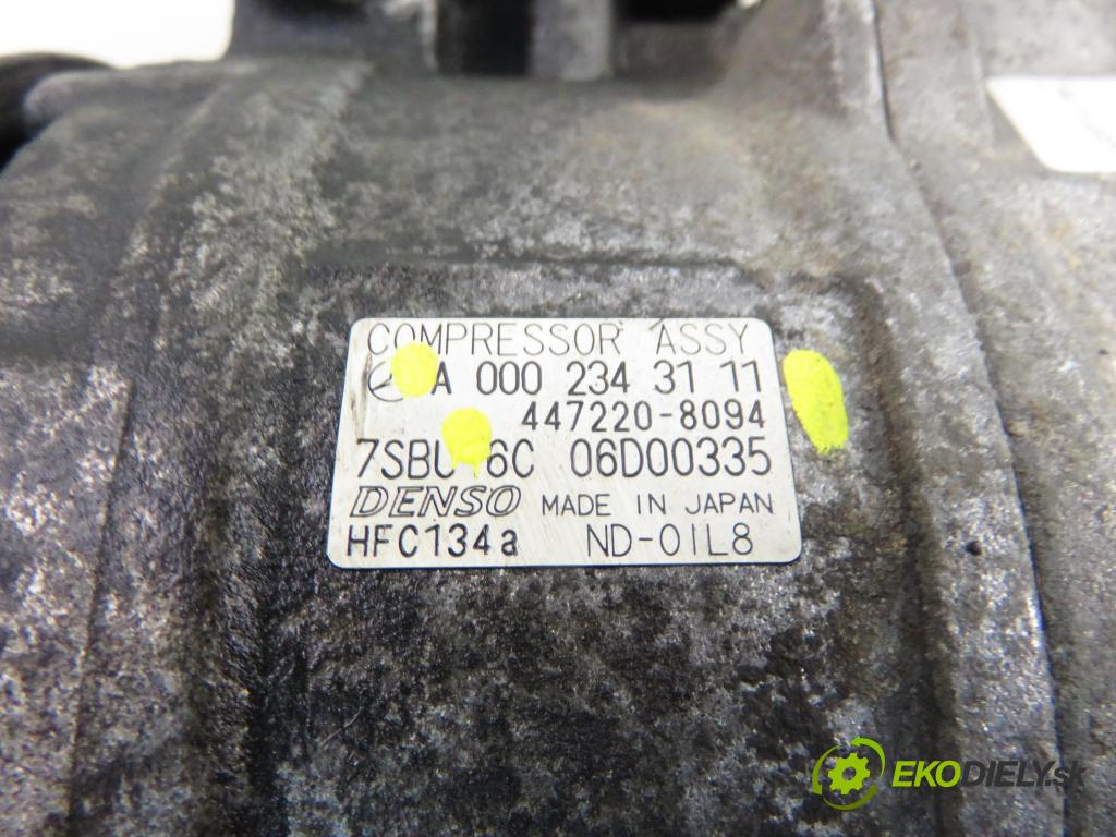 MERCEDES-BENZ VITO Skrzynia (638) FURGON 2002 75,00 110 CDI 2.2 (638.094) - OM 611LA (75 KW CDI) 2151,00 KOMPRESOR: klimatizácie 0002343111 ; 4472208094 (Kompresor klimatizácie)