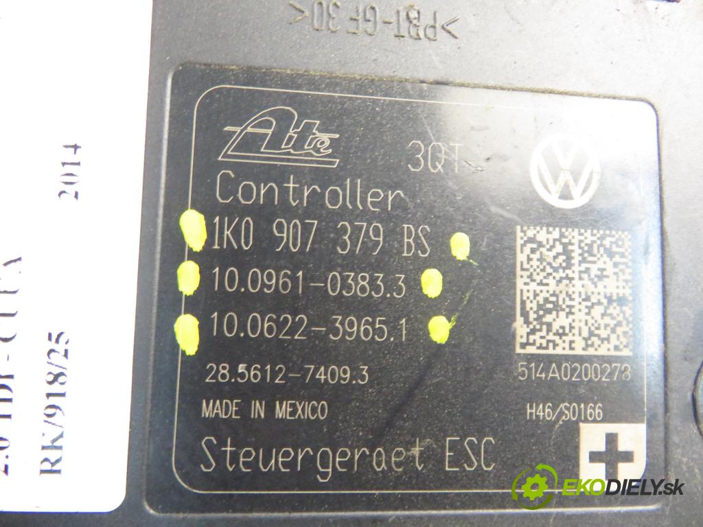 VW JETTA IV (162, 163, AV3, AV2) SEDAN 2014 81,00 2.0 TDI CR 110 - CUUA 1968,00 Pumpa ABS 1K0907379BS ; 1K0614517EG ; 10096103833 (Pumpa ABS)
