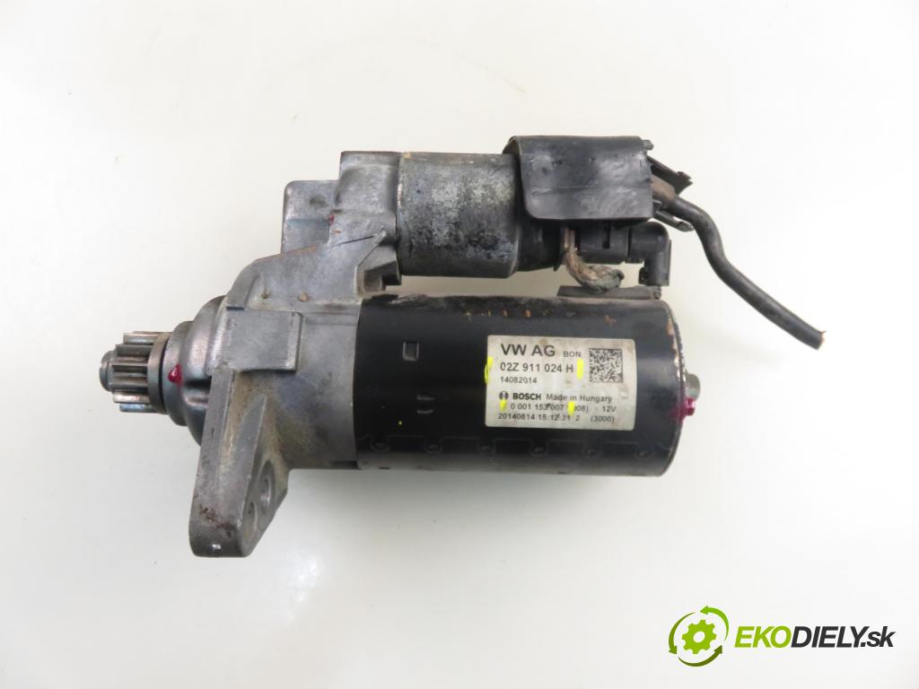 VW JETTA IV (162, 163, AV3, AV2) SEDAN 2014 81,00 2.0 TDI CR 110 - CUUA 1968,00 Štartér 02Z911024H ; 0001153007 (Štartér)