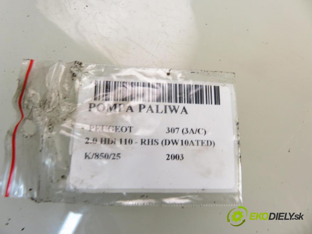 PEUGEOT 307 (3A/C) HB 2003 79,00 2.0 HDi 110 - RHS 1997,00 pumpa paliva 9632672280