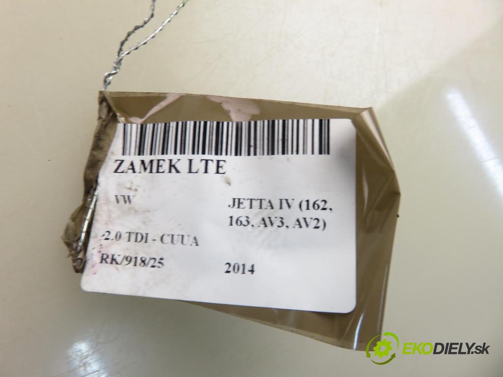 VW JETTA IV (162, 163, AV3, AV2) SEDAN 2014 81,00 2.0 TDI CR 110 - CUUA 1968,00 zámok LTE 5K4839015R